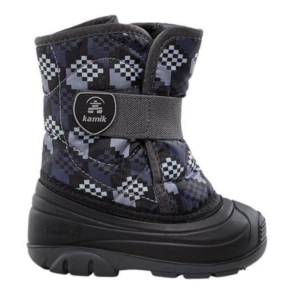 BRAND NEW toddler boy girl kamik snowbug 4 black winter snow boots size 5 6 7 - Picture 1 of 7
